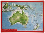 Reliefpostkaartje Australië Australia met 3D reliëf - ansichtkaart met reliëf 10x15cm - Georelief - 4251405900815