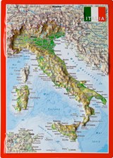 3D Reliëfpostkaartje Italië - Georelief - 4280000002761