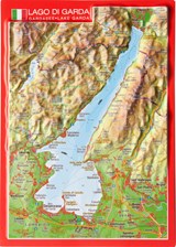 Gardameer - Gardasee - Lago di Garda Reliefpostkaart - Georelief -  - 4280000002976