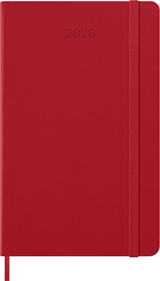 Agenda 2026 Msk Plan Week 7d/1p L hc scarlet red - Moleskine - 8056999274696