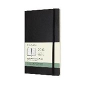 Moleskine 12 month - weekly - large - black - soft cover