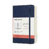Moleskine12 month planner - daily - pocket - sapphire blue - soft cover