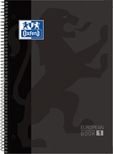 Notitieboek Oxf classic europeanb A4+ lijn 80v zw - Oxford - 8412771008918