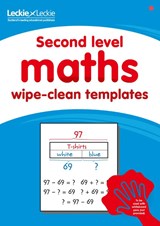 Second Level Wipe-Clean Maths Templates for CfE Primary Maths - Leckie - 9780008320348