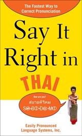 Say It Right in Thai - EPLS - 9780071664349