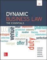 Dynamic Business Law: The Essentials - Nancy K. Kubasek ; M. Neil Browne ; Daniel J. Herron ; Lucien Dhooge - 9780078023842