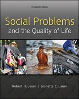 Social Problems and the Quality of Life - Robert H. Lauer ; Jeanette C. Lauer - 9780078026867