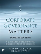 Corporate Governance Matters - David Larcker ; Brian Tayan - 9780135463109