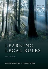Learning Legal Rules - Holland, J. - 9780192849090