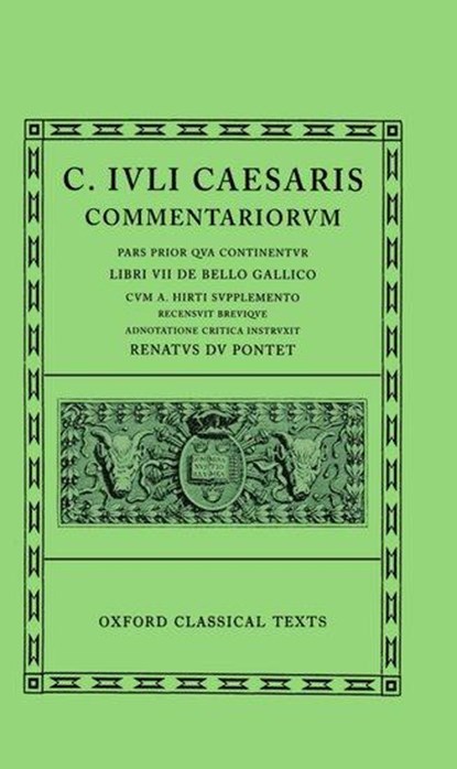 Caesar Commentarii I. (Gallic War), DUPONTET, R. L. A. - Gebonden - 9780198146025