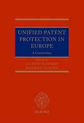 Tilmann, W: Unified Patent Protection in Europe