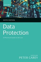 Data Protection - Peter Carey - 9780198853565
