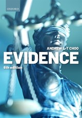 Evidence - Andrew L-T (Professor of Law Choo - 9780198864172