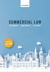 Commercial Law - Eric (Visiting Research Fellow Baskind ; Lee (Senior Lecturer in Law Roach ; Greg (Former Senior Lecturer in Law Osborne - 9780198929802