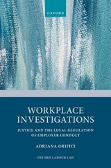 Workplace Investigations - Adriana (Senior Lecturer Orifici - 9780198969990