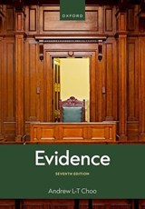 Evidence - Andrew Choo - 9780198979340