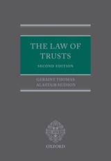 The Law of Trusts - Geraint Thomas ; Alastair Hudson - 9780199550289