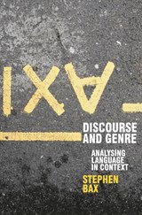 Discourse and Genre - BAX,  Stephen - 9780230217973