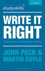 Write it Right - John Peck ; Martin Coyle - 9780230373846
