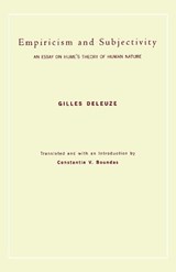 Empiricism and Subjectivity - Gilles Deleuze - 9780231068130