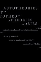 Autotheories - Alex Brostoff ; Vilashini Cooppan - 9780262552295