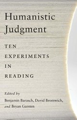 Humanistic Judgment - Benjamin Barasch ; David Bromwich ; Bryan Garsten - 9780300269970