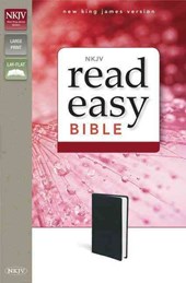 NKJV, ReadEasy Bible, Large Print, Leathersoft, Black