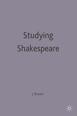 Studying Shakespeare - NA,  Na - 9780333319413