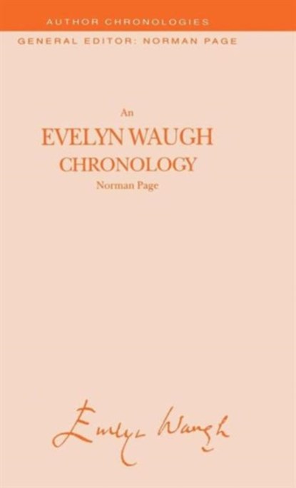 An Evelyn Waugh Chronology, N. Page - Gebonden - 9780333638941