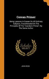 Corean Primer - ROSS,  John - 9780353405158
