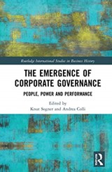 The Emergence of Corporate Governance - KNUT SOGNER ; ANDREA (BOCCONI UNIVERSITY,  Italy) Colli - 9780367443344
