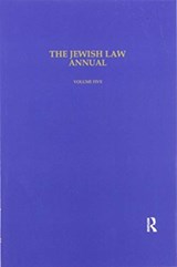 The Jewish Law Annual Volume 5 - Bernard S Jackson - 9780367603915