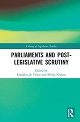 Parliaments and Post-Legislative Scrutiny - FRANKLIN DE VRIEZE ; PHILIP (UNIVERSITY OF HULL,  UK) Norton - 9780367677565