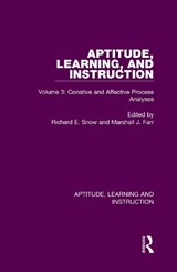 Aptitude, Learning, and Instruction - Richard E. Snow ; Marshall J. Farr - 9780367756178