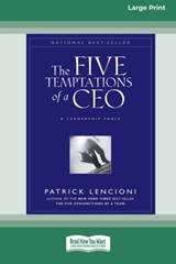 The Five Temptations of a CEO - Patrick Lencioni - 9780369304551