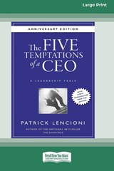 The Five Temptations of a CEO - Patrick M Lencioni - 9780369306265