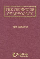 Munkman: The Technique of Advocacy - John Munkman - 9780406002648
