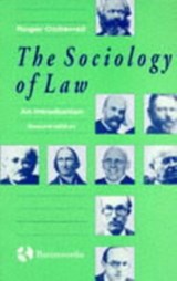 The Sociology of Law - ROGER (PROFESSOR OF LEGAL THEORY,  University of London, Queen Mary and Westfield College) Cotterrell - 9780406517708