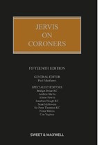 Jervis on Coroners -  - 9780414114258