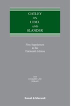 Gatley on Libel and Slander - Richard Parkes, QC ; Professor Alastair Mullis ; Godwin Busuttil - 9780414123793