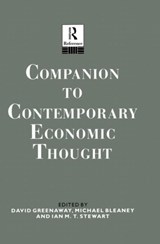 Companion to Contemporary Economic Thought - MICHAEL BLEANEY ; DAVID GREENAWAY ; IAN STEWART ; IAN (UNIVERSITY OF WARWICK,  UK University of Warwick, Coventry, UK University of Warwick University of Warwick University of Warwick, Coventry, UK) Stewart - 9780415026123