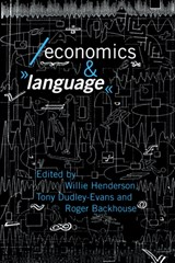 Economics and Language - Roger E. Backhouse ; Tony Dudley-Evans ; Willie Henderson - 9780415092098