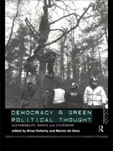 Democracy and Green Political Thought - BRIAN (KEELE UNIVERSITY,  UK) Doherty ; Marius de Geus - 9780415144124