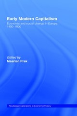Early Modern Capitalism - Maarten Prak - 9780415217149