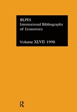 IBSS: Economics: 1998 - Compiled by the British Library of Political and Economic Science - 9780415221054