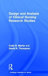 Design and Analysis of Clinical Nursing Research Studies - Colin R Martin ; David R Thompson - 9780415225984
