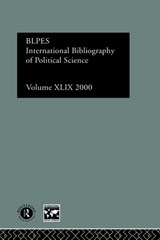 IBSS: Political Science: 2000 Vol.49 - Compiled by the British Library of Political and Economic Science - 9780415262378