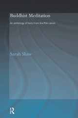 Buddhist Meditation - Sarah Shaw - 9780415485685