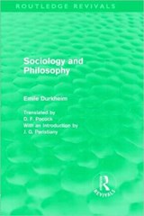 Sociology and Philosophy (Routledge Revivals) - Emile Durkheim - 9780415557702