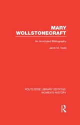 Mary Wollstonecraft - Janet Todd - 9780415628068
